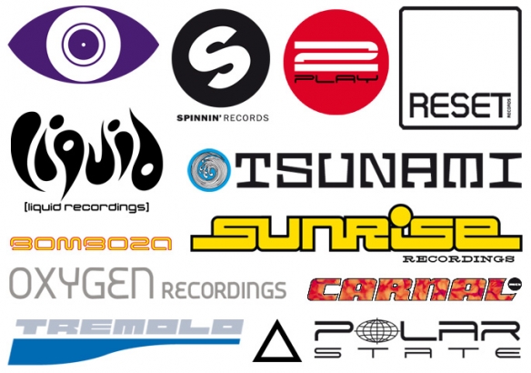 spinnin purple eye logos
